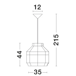 Lampadario Camera Da Letto-Selezionato da Mazzolaluce Lampadario di rattan naturale per camera da letto