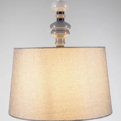 Lampadario Camera Da Letto-Selezionato da Mazzolaluce Lampadario di tessuto per camera da letto ceramica grigio marrone