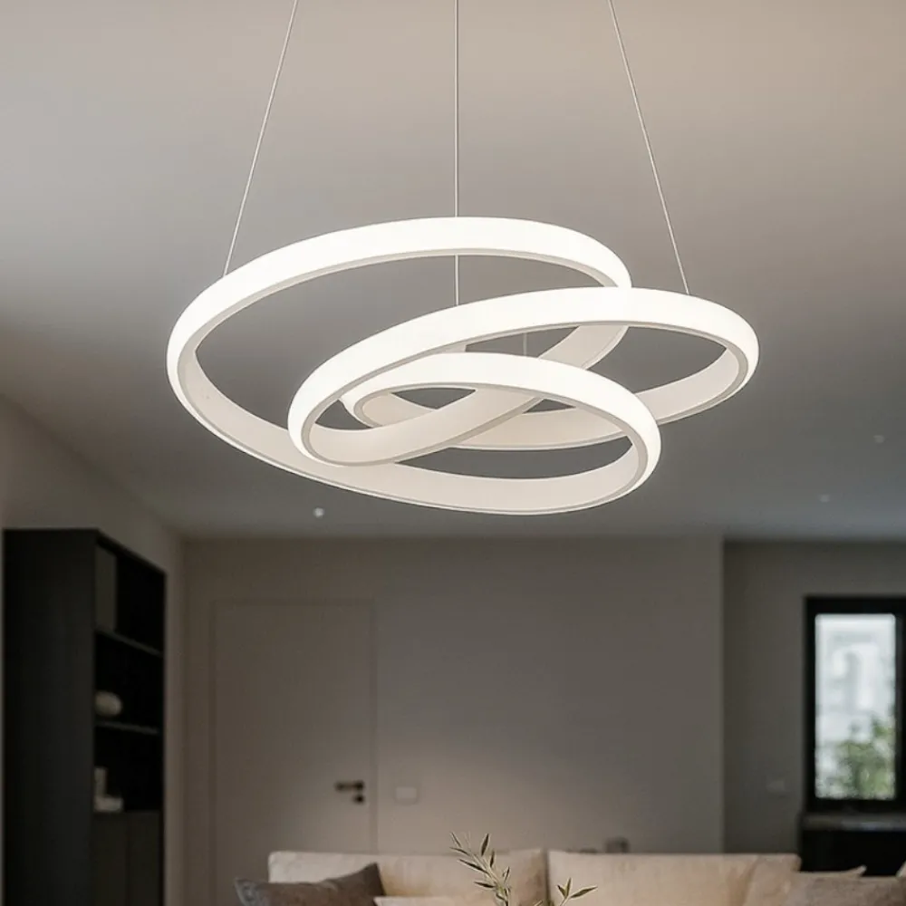 Lampadari Moderni-Gea Luce Lampadario diva sg bianco moderno led 47w 3000k
