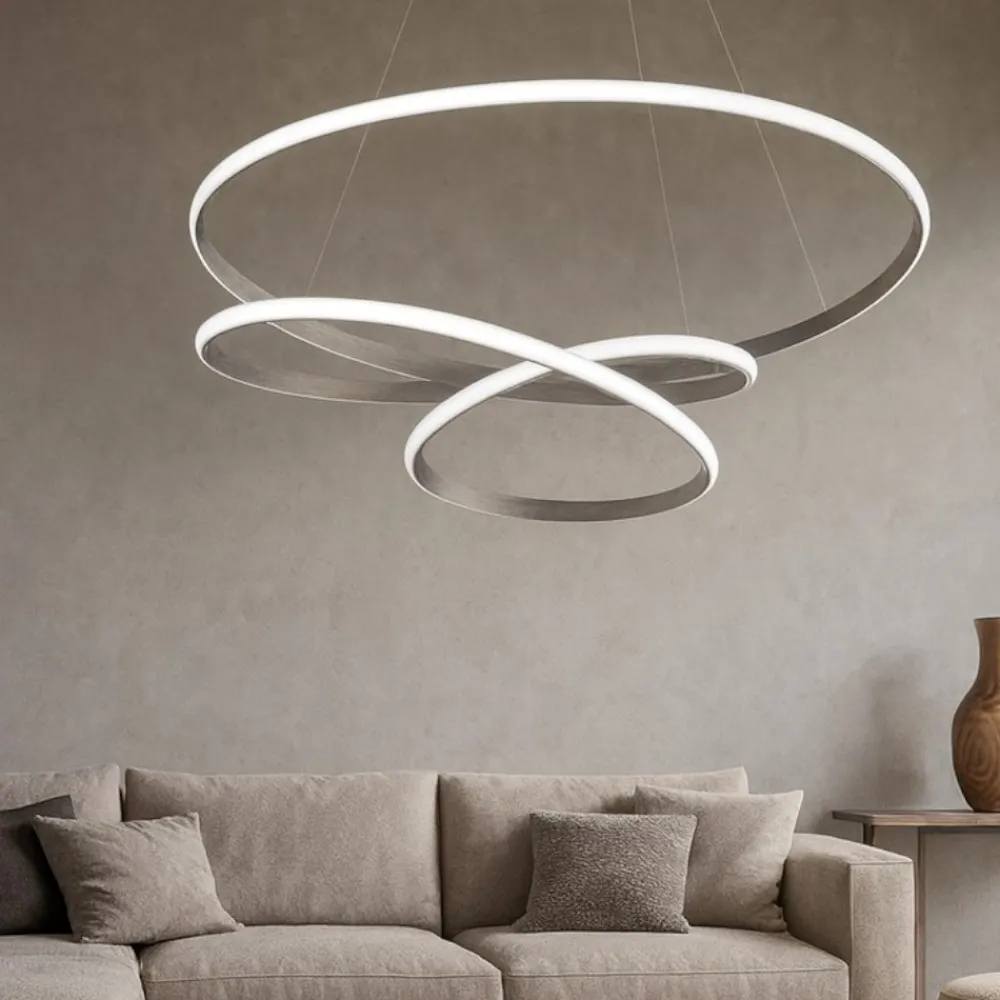 Lampadari Moderni-Gea Luce Lampadario diva sg titanio di design led 47w 3000k