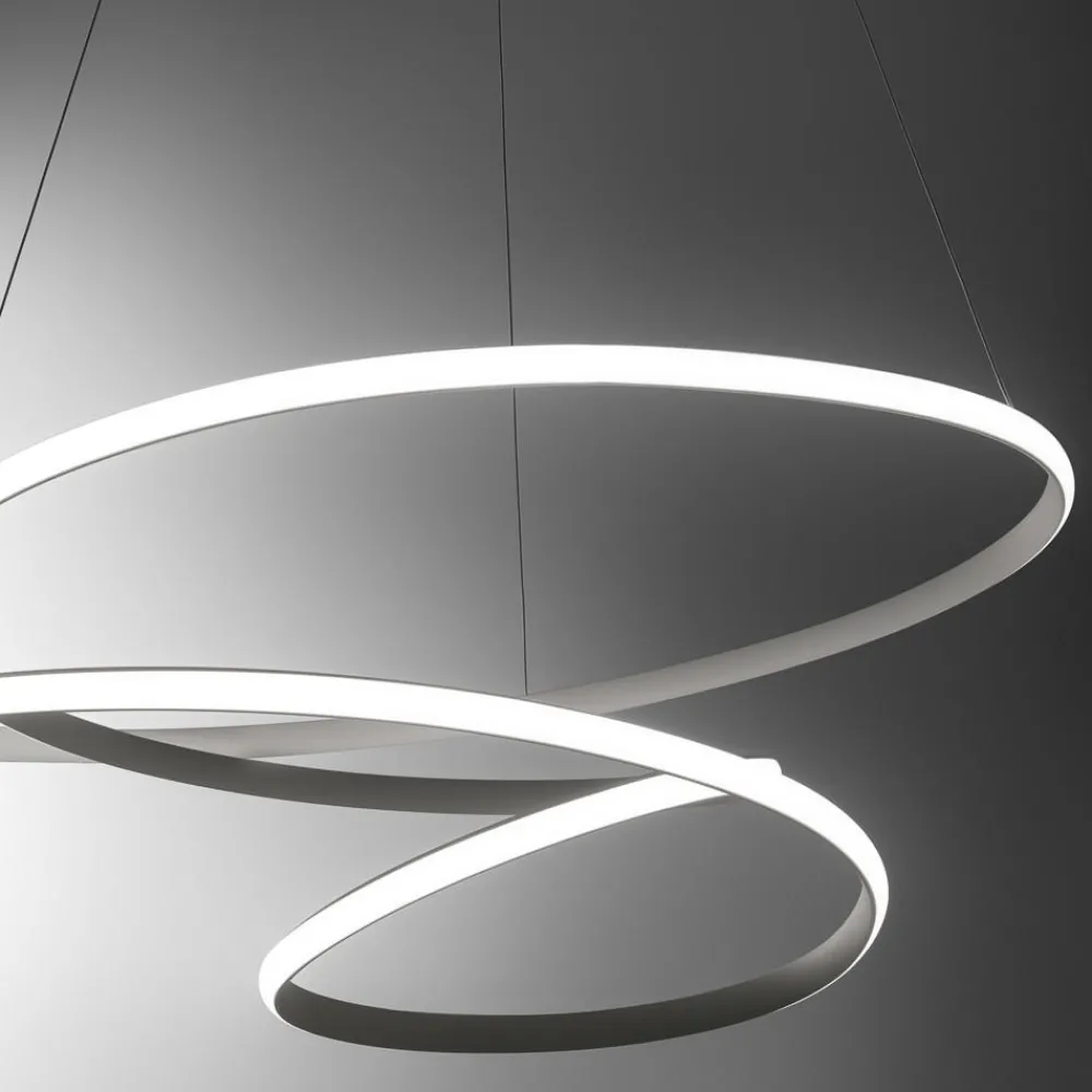 Lampadari Moderni-Gea Luce Lampadario diva sg titanio di design led 47w 3000k