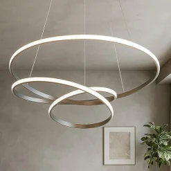 Lampadari Moderni-Gea Luce Lampadario diva sp titanio design moderno led 39w 3000k