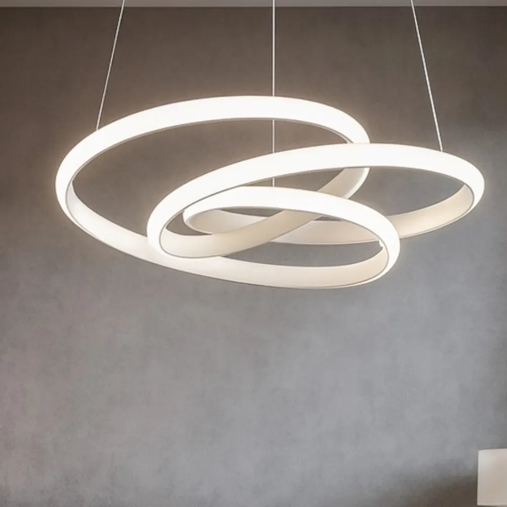 Lampadari Moderni-Gea Luce Lampadario diva s-s led 80w 3000k bianco design moderno
