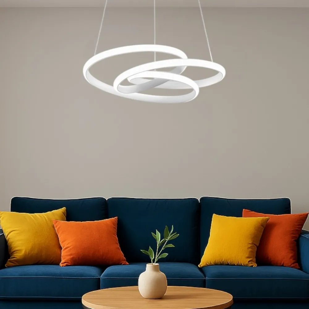 Lampadari Moderni-Gea Luce Lampadario diva s-s led 80w 3000k bianco design moderno