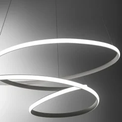 Lampadari Moderni-Gea Luce Lampadario diva s-s- titanio led 80w 3000k moderno