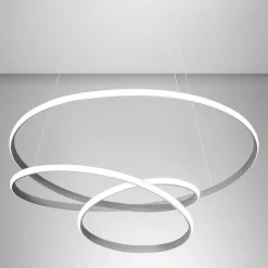 Lampadari Moderni-Gea Luce Lampadario diva s-s- titanio led 80w 3000k moderno