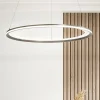 Lampadari Moderni-Perenz Illuminazione Lampadario edge perenz led 66w 3000k grigio titanio per soggiorno moderno
