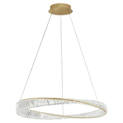 Lampadari Moderni-Selezionato da Mazzolaluce Lampadario elegante cerchio di cristallo per soggiorno
