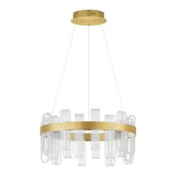 Lampadari Moderni-Selezionato da Mazzolaluce Lampadario elegante moderno per soggiorno dorato deisgn