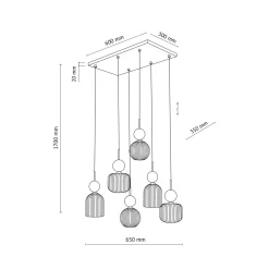 Lampadari Moderni-Selezionato da Mazzolaluce lampadario elegante per soggiorno salotto pendenti in vetro ambra bianco