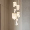 Lampadari Moderni-Selezionato da Mazzolaluce Lampadario elegante vele oro per soggiorno moderno