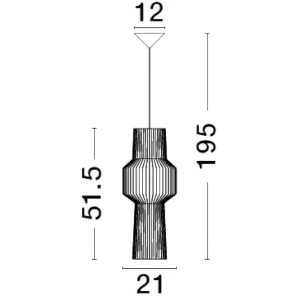 Lampadari Moderni-Selezionato da Mazzolaluce Lampadario fili di tessuto nero design moderno