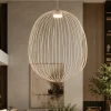 Lampadari Moderni-Selezionato da Mazzolaluce Lampadario gabbia di metallo sabbia a sospensione design moderno per soggiorno
