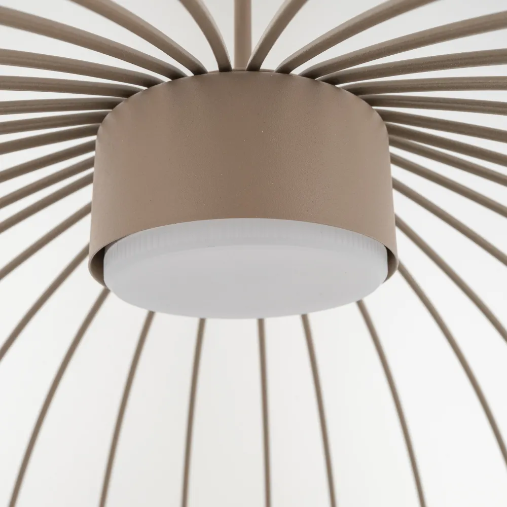 Lampadari Moderni-Selezionato da Mazzolaluce Lampadario gabbia di metallo sabbia a sospensione design moderno per soggiorno