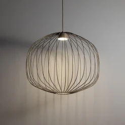 Lampadari Moderni-Selezionato da Mazzolaluce Lampadario gabbia di metallo sabbia design moderno per soggiorno