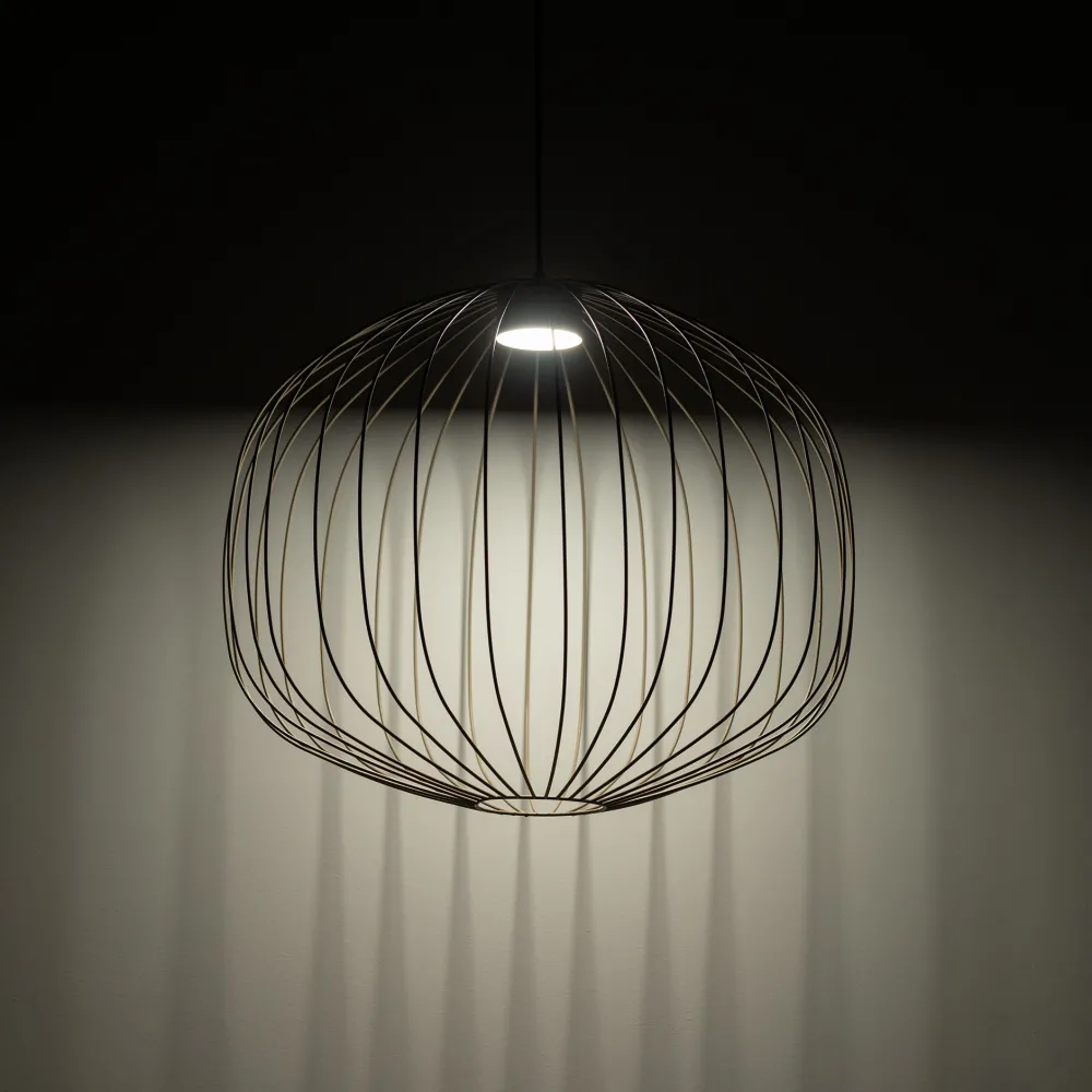 Lampadari Moderni-Selezionato da Mazzolaluce Lampadario gabbia di metallo sabbia design moderno per soggiorno