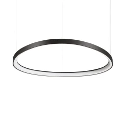 Lampadari Moderni-Ideal Lux Lampadario gemini d061 dali push nero moderno led 48w 3000k