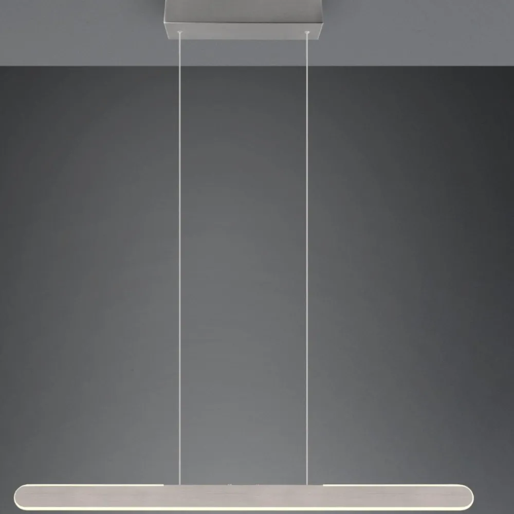 Lampadari Cucina-Selezionato da Mazzolaluce Lampadario grigio orizzontale per cucina led touch dimmerabile