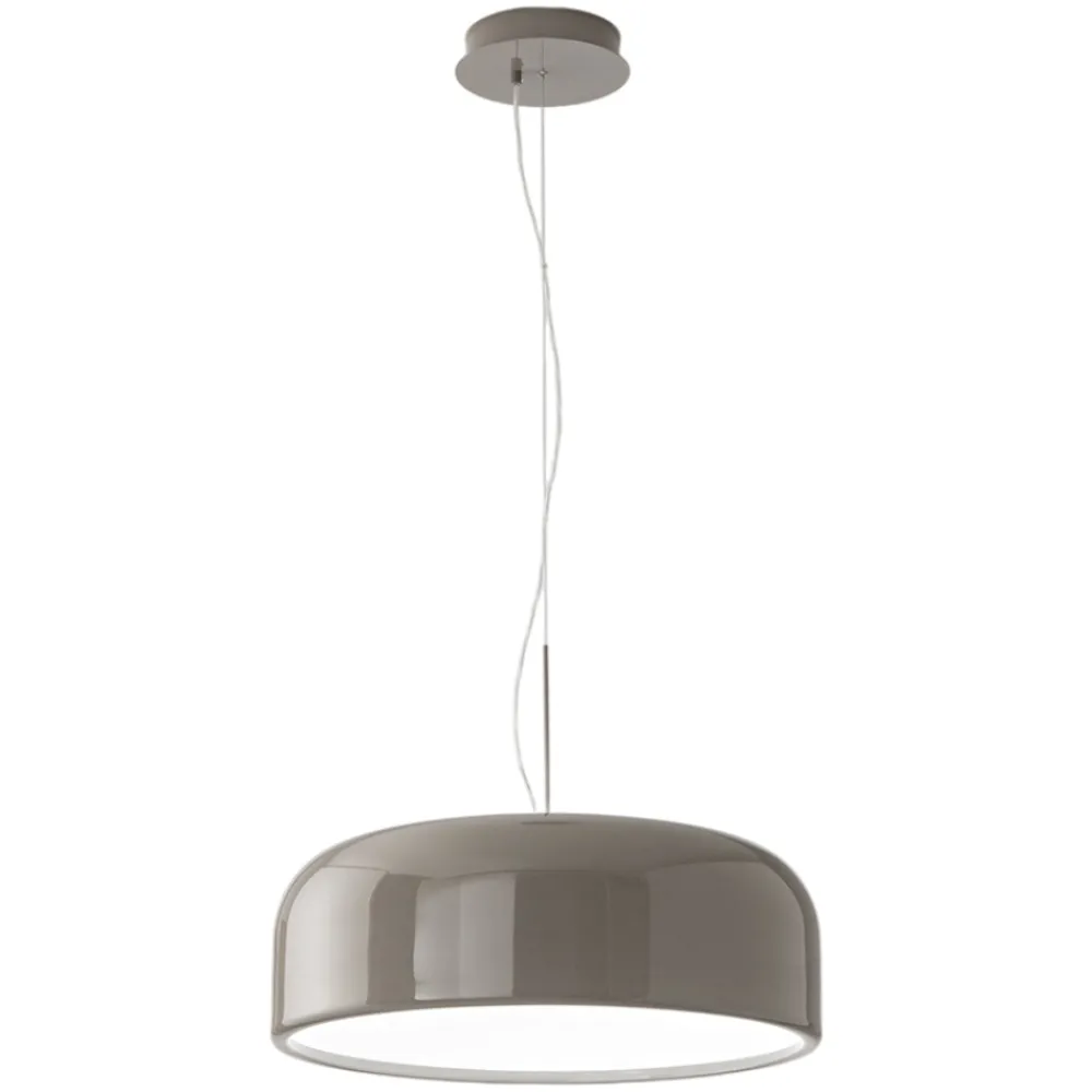 Lampadari Cucina-Perenz Illuminazione Lampadario grigio tortora led 30w cct per cucina perenz velia