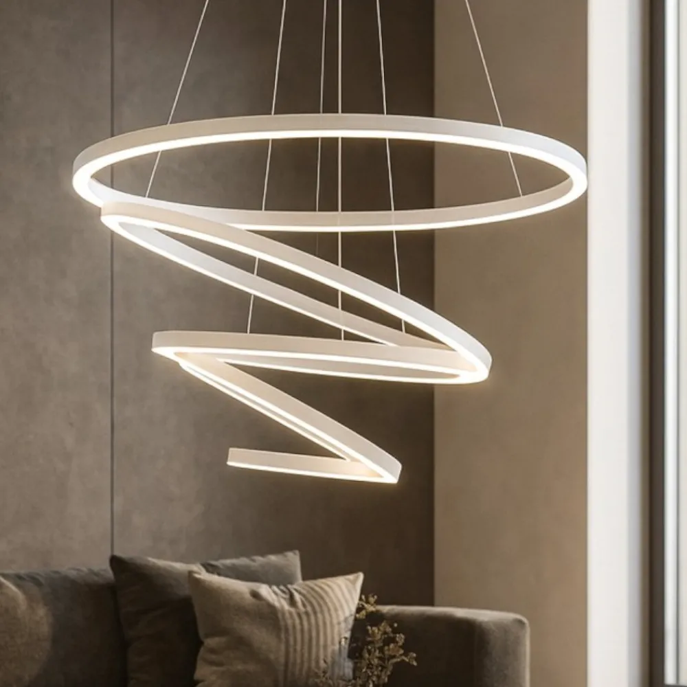 Lampadari Moderni-Vivida International Lampadario hurricane vivida led 175w 3000k bianco moderno
