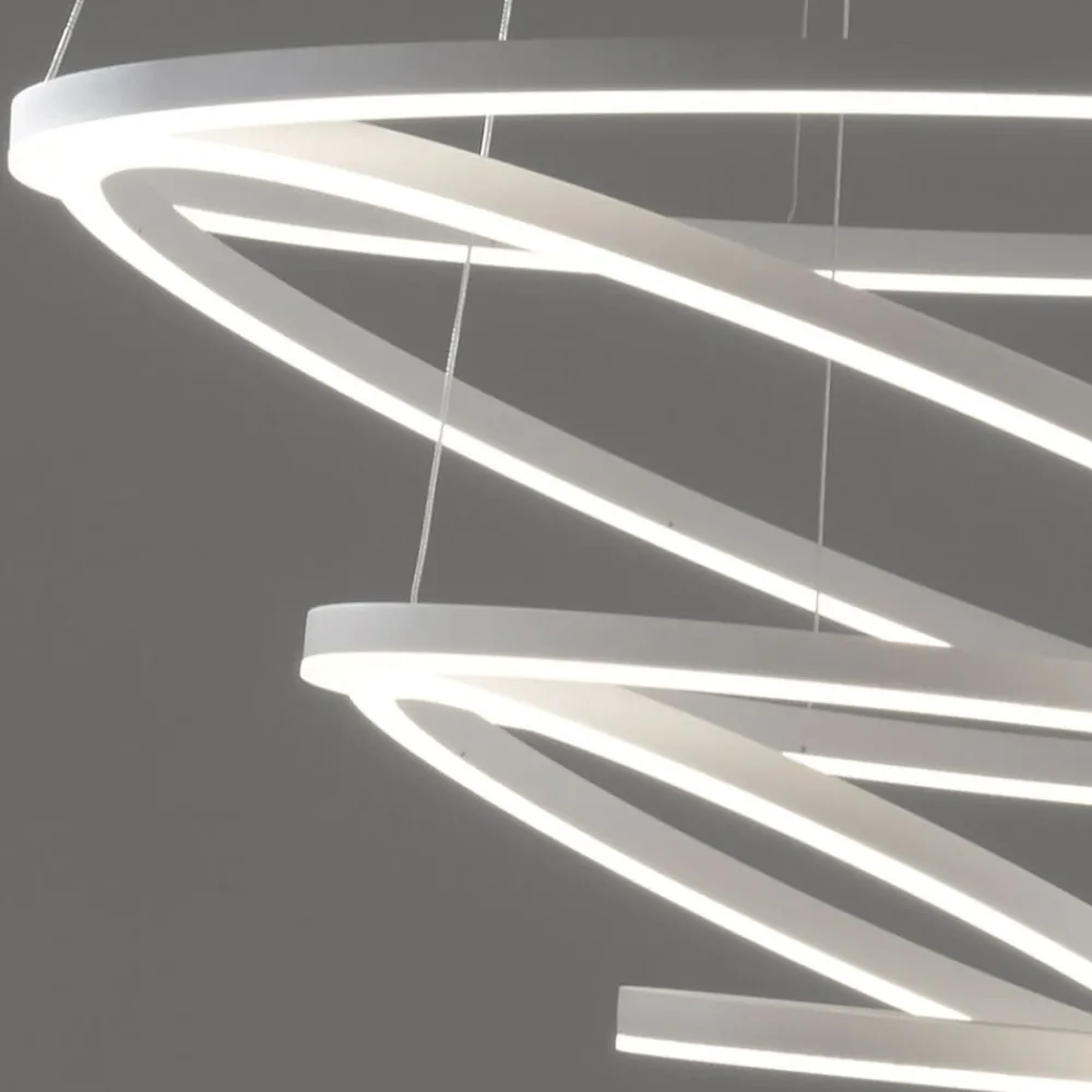Lampadari Moderni-Vivida International Lampadario hurricane vivida led 175w 3000k bianco moderno