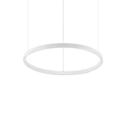 Lampadari Moderni-Ideal Lux Lampadario oracle slim sp d050 round bianco led 32w 4000k per soggiorno