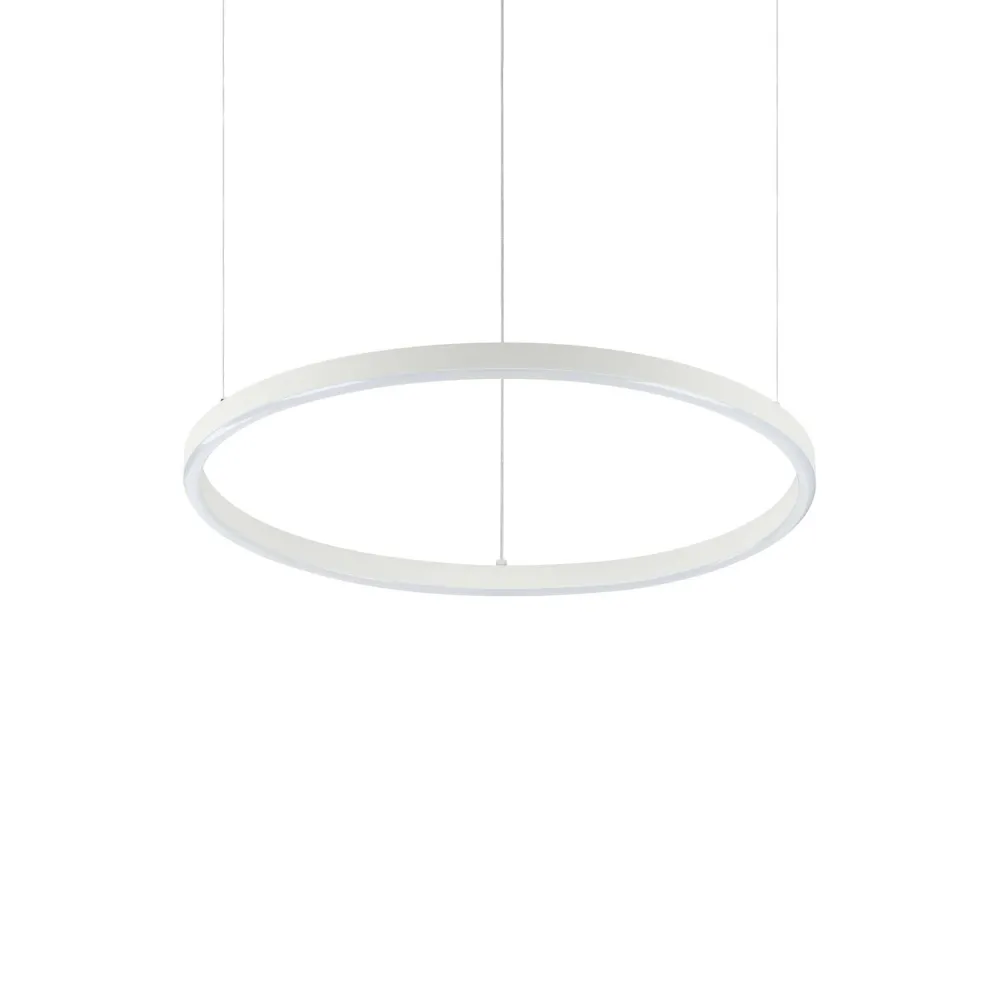 Lampadari Moderni-Ideal Lux Lampadario oracle slim sp d050 round bianco led 32w 4000k per soggiorno