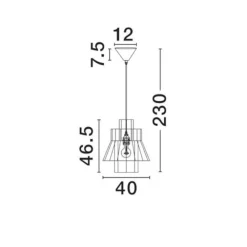 Lampadari Moderni-Selezionato da Mazzolaluce Lampadario in rattan corda naturale arancione cavo nero