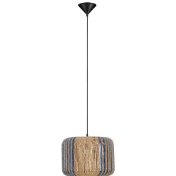 Lampadari Moderni-Selezionato da Mazzolaluce Lampadario in rattan e corda naturale intrecciata