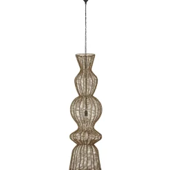 Lampadari Moderni-Selezionato da Mazzolaluce Lampadario in rattan marrone per soggiorno