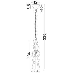 Lampadari Moderni-Selezionato da Mazzolaluce Lampadario in rattan marrone per soggiorno