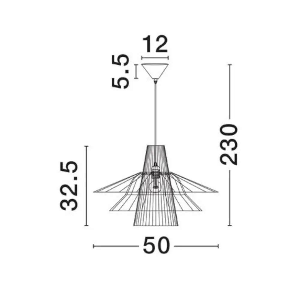 Lampadari Moderni-Selezionato da Mazzolaluce Lampadario in rattan naturale e corda arancione