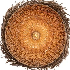 Lampadari Cucina-Selezionato da Mazzolaluce Lampadario in rattan per cucina cupola alga marina