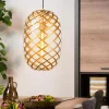 Lampadari Moderni-Selezionato da Mazzolaluce Lampadario intreccio metallo oro