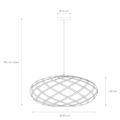 Lampadari Moderni-Selezionato da Mazzolaluce Lampadario intreccio oro in metallo per sala da pranzo
