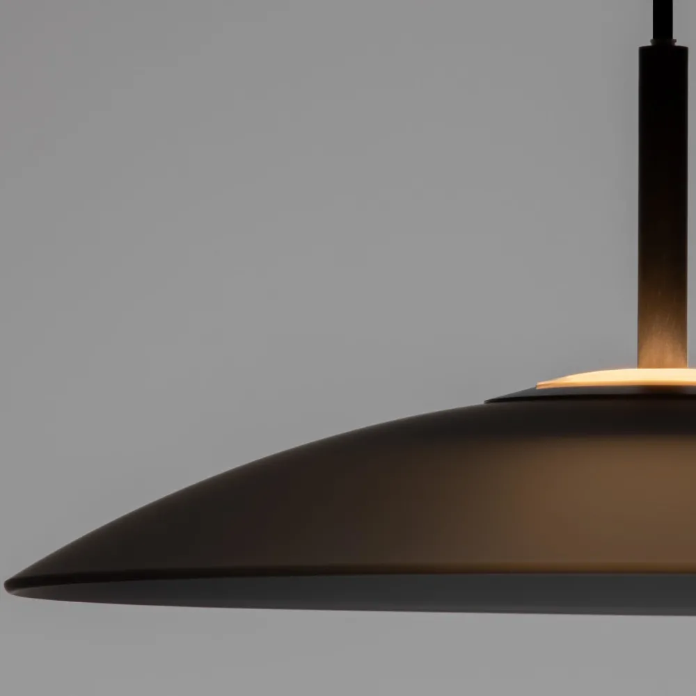 Lampadari Cucina-Selezionato da Mazzolaluce Lampadario in vetro fume led 12w 3000k 40 cm per cucina moderna