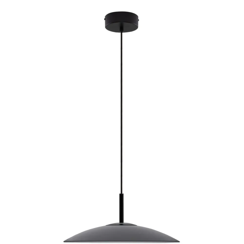 Lampadari Cucina-Selezionato da Mazzolaluce Lampadario in vetro fume led 12w 3000k 40 cm per cucina moderna