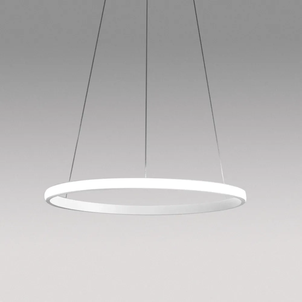 Lampadari Moderni-Gea Luce Lampadario iole s1 bianco cerchio led 28w 3000k