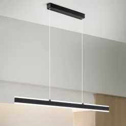 Lampadari Moderni-Perenz Illuminazione Lampadario kante nero led cct 3000k 4000k 6000k per tavolo ufficio