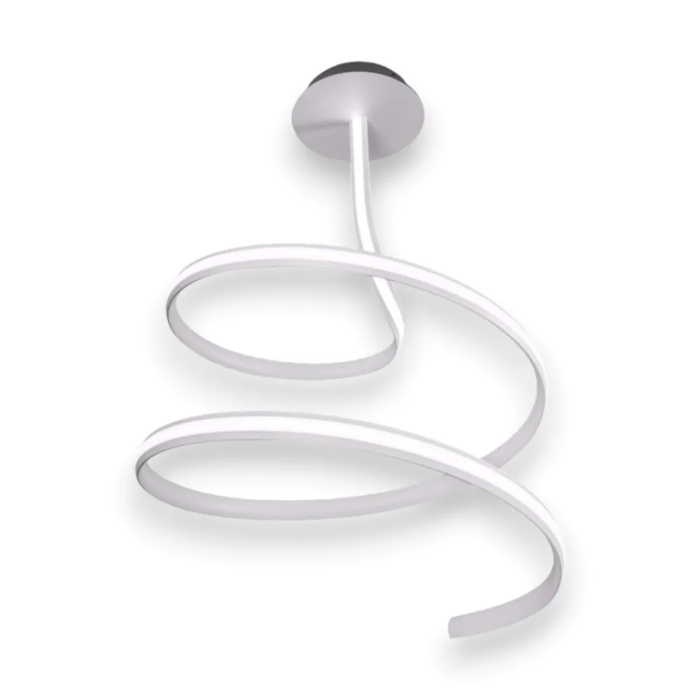 Lampadari Moderni-Vivida International Lampadario led bianco 48w 4000k vivida ribbon design