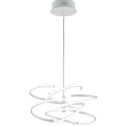 Lampadario Camera Da Letto-Perenz Illuminazione Lampadario led cct per camera da letto moderna nest perenz bianco