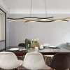 Lampadari Moderni-Selezionato da Mazzolaluce Lampadario led design moderna nero marrone 3000k