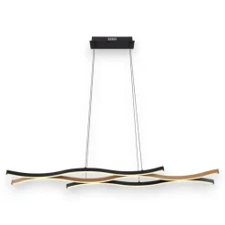 Lampadari Moderni-Selezionato da Mazzolaluce Lampadario led design moderna nero marrone 3000k