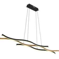 Lampadari Moderni-Selezionato da Mazzolaluce Lampadario led design moderna nero marrone 3000k