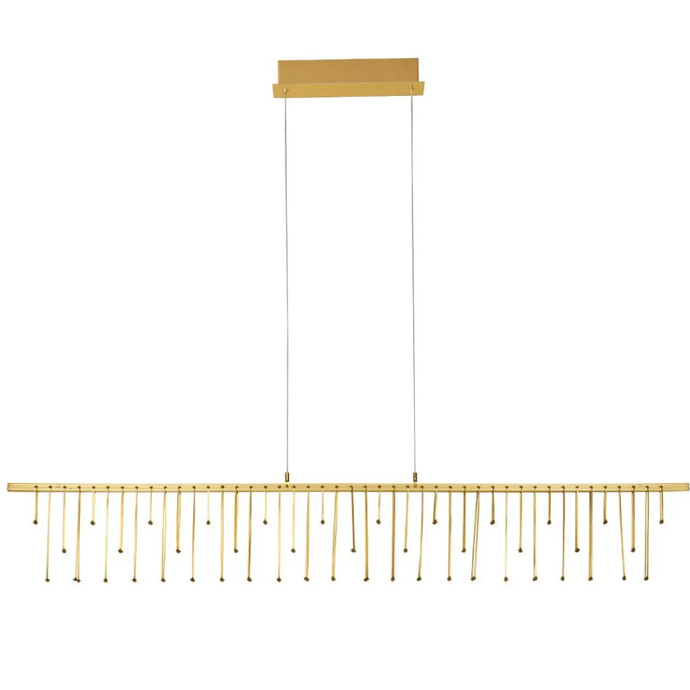 Lampadari Moderni-Selezionato da Mazzolaluce Lampadario led design moderno oro per salotto