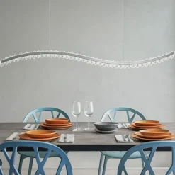 Lampadari Moderni-Selezionato da Mazzolaluce Lampadario led di cristallo per soggiorno