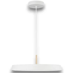 Lampadari Cucina-Selezionato da Mazzolaluce Lampadario led disco piatto bianco oro per cucina moderna