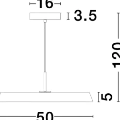 Lampadari Cucina-Selezionato da Mazzolaluce Lampadario led disco piatto bianco oro per cucina moderna