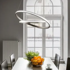 Lampadari Moderni-Gea Luce Lampadario led iole s2 titanio led 40w 3000k