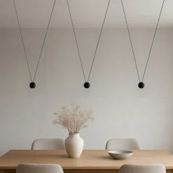 Lampadari Moderni-Selezionato da Mazzolaluce Lampadario led 3000k design moderno ragno nero